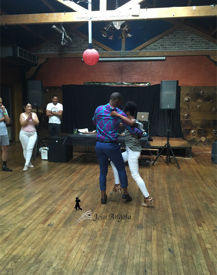 Ana and Criso in Johannesburg, South Africa, showing off their skills at a workshop.